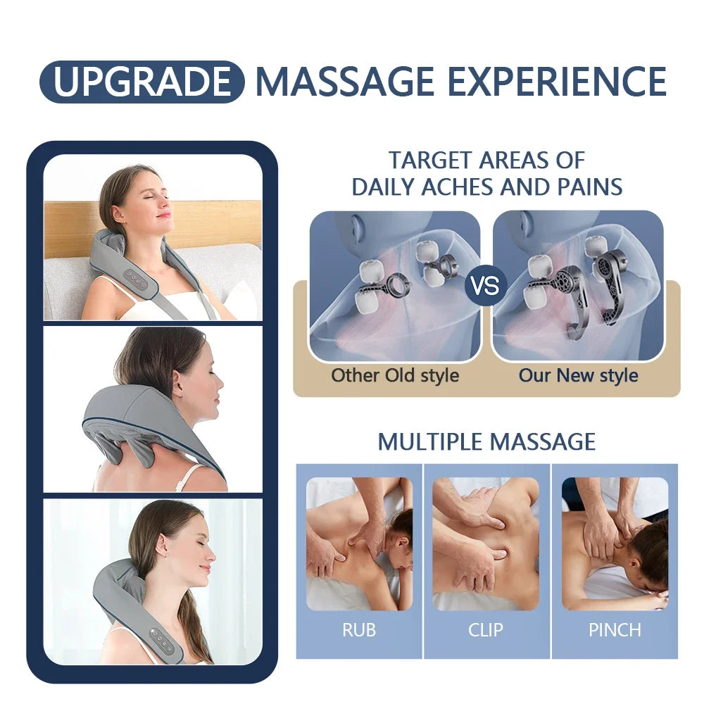 Wireless Electric Neck And Shoulder Massager